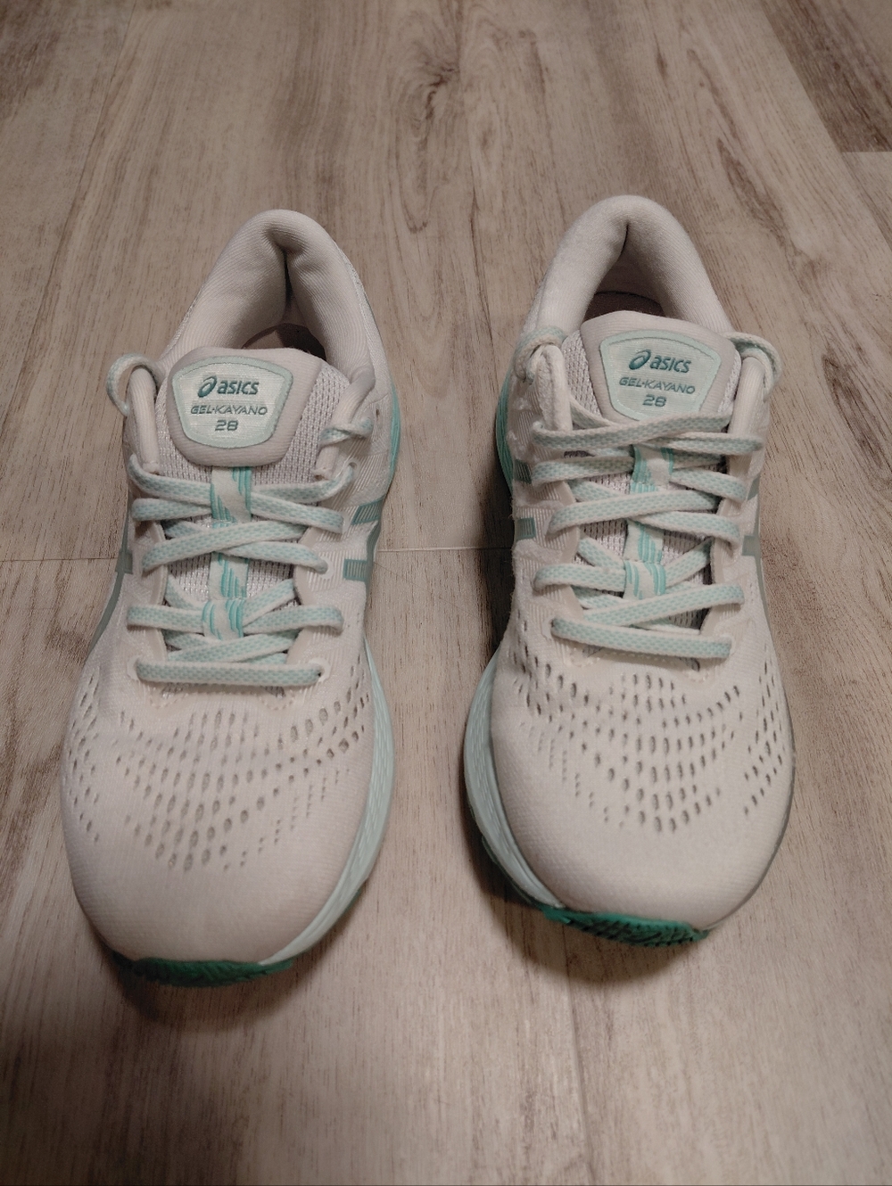 Asics Womens Sneakers in Mint Green and White
